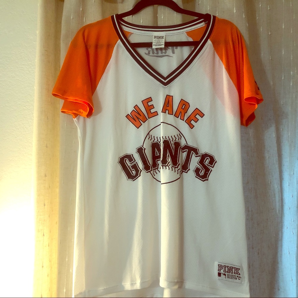 VICTORIAS SECRET: GIANTS RHINESTONE SHIRT